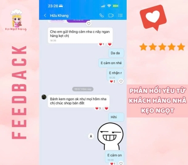 Feedback Khách Hàng – Kẹo Ngọt Bakery Luôn Làm Hài Lòng Người Nhận