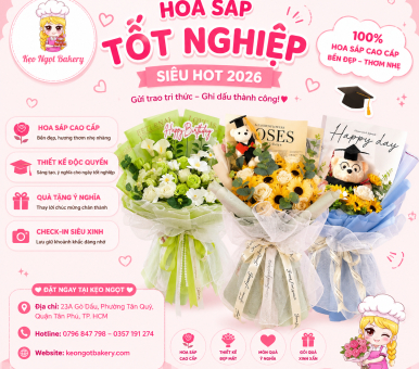 Top các mẫu hoa sáp tốt nghiệp năm 2026