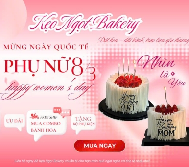 Đặt bánh xinh 8/3 cho người thương-cửa hàng bánh kem ngon tân phú