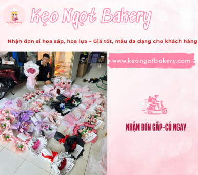 Nhận đơn sỉ hoa sáp, hoa lụa – Giá tốt, mẫu mã đa dạng tại Kẹo Ngọt