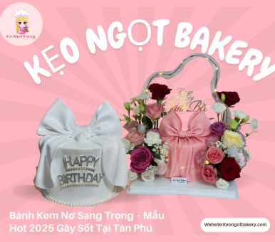 Bánh Kem Nơ Sang Trọng – Mẫu Hot 2025 Gây Sốt Tại Tân Phú
