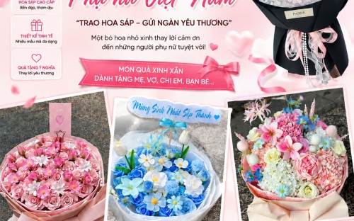 TOP MẪU HOA SÁP ĐẸP 20/10 TẠI TP.HCM – GỢI Ý QUÀ TẶNG Ý NGHĨA CHO PHÁI ĐẸP