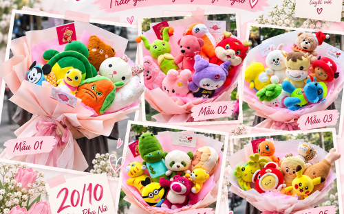 Bó Hoa Gấu 20/10 – Món Quà Ngọt Ngào Gửi Trao Yêu Thương