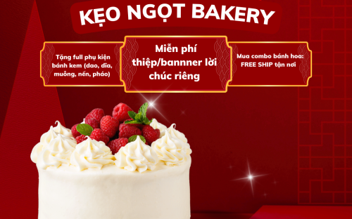 Kẹo Ngọt Bakery – Đón Tháng 9 Ngọt Ngào Với Bánh Kem, Hoa Tươi, Hoa Sáp Và Hoa Tiền
