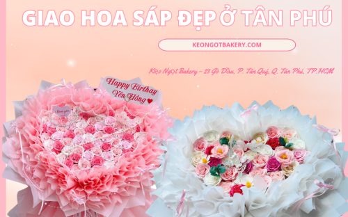 Hoa Sáp Đẹp Ở TP.HCM – Món Quà Tinh Tế Tại Kẹo Ngọt Bakery
