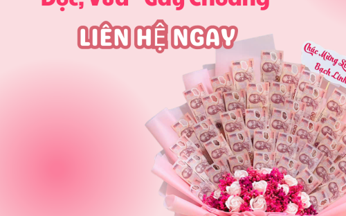  Bó Hoa Tiền Khổng Lồ Tờ 50K – Món Quà Vừa Sang, Vừa Độc, Vừa “Gây Choáng”