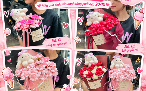 Bó Hoa Sáp Tạo Hình Cây Kem Độc Đáo – Quà Tặng 20/10 Xinh Xắn Tại TP.HCM