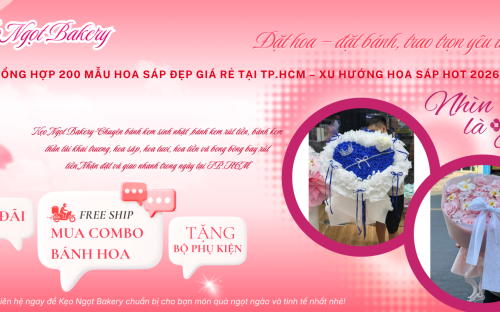 Tổng hợp 200 mẫu hoa sáp đẹp giá rẻ tại TP.HCM – Xu hướng quà tặng hot 2026