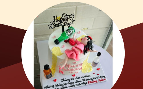 Mẫu bánh kem say xỉn dành cho bạn thân siêu hot 2026 tại Keo Ngot Bakery