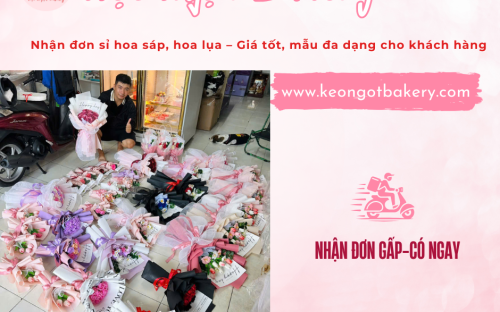 Nhận đơn sỉ hoa sáp, hoa lụa – Giá tốt, mẫu mã đa dạng tại Kẹo Ngọt