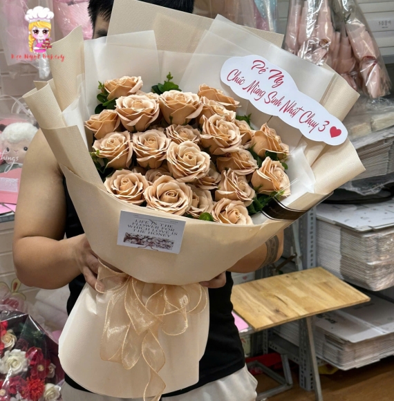 Mẫu hoa sáp sang trọng tặng sinh nhật 