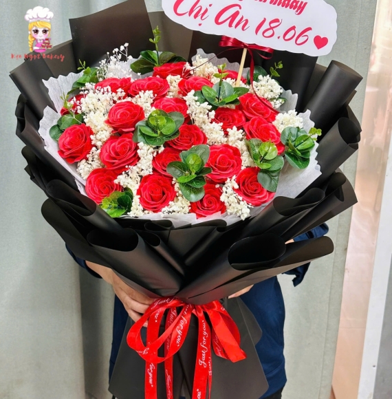 Bó hoa sáp siêu hot tặng chị dịp sinh nhật 