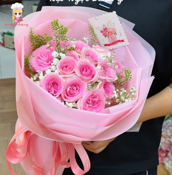 Bó hoa sáp tone hồng hot năm nay 