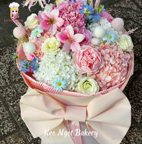 Bó hoa sáp nhiều màu đang hot năm nay 