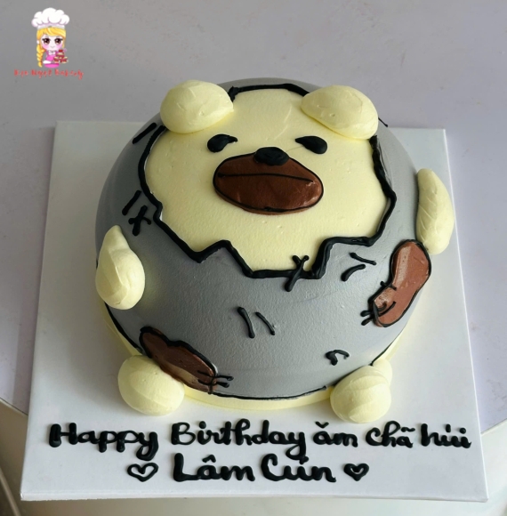 Bánh kem trang trí theo cầu tặng các bạn nam siêu hot 