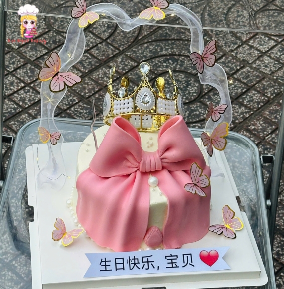 Bánh nơ xinh tone hồng xinh hot trend 