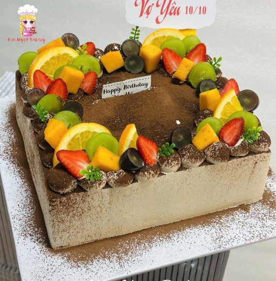 Bánh tiramisu hình vuông siêu hot 