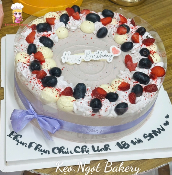 Bánh kem trái cây tặng nữ hot 