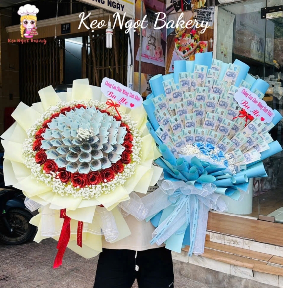 Bó hoa tiền tờ 20k hot trend tại TPHCM 