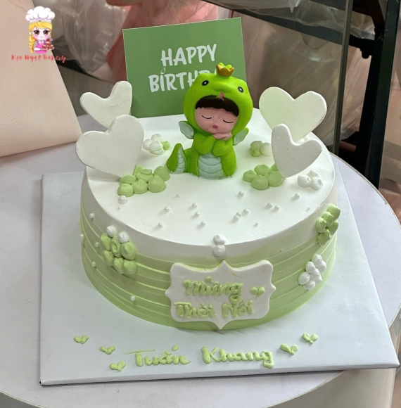 Bánh kem mừng thôi nôi cho bé trai hot 