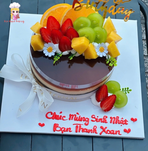 Bánh kem rau câu tặng sinh nhật bạn thân