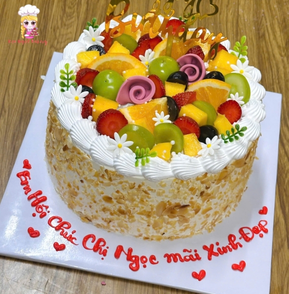 Bánh kem bắp mừng sinh nhật chị gái hot 