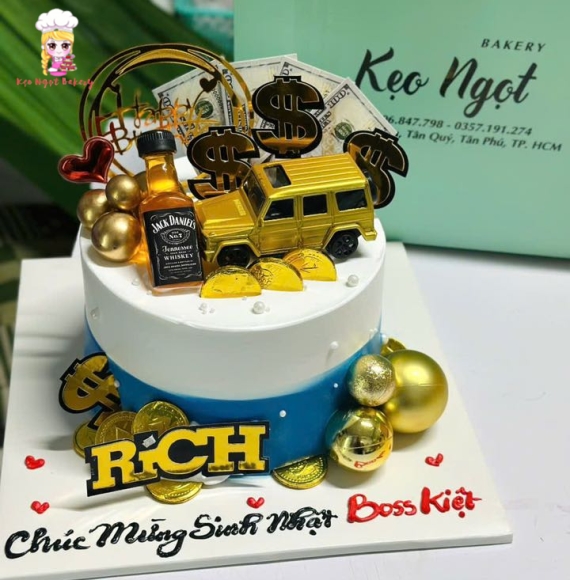 Bánh kem tặng boss