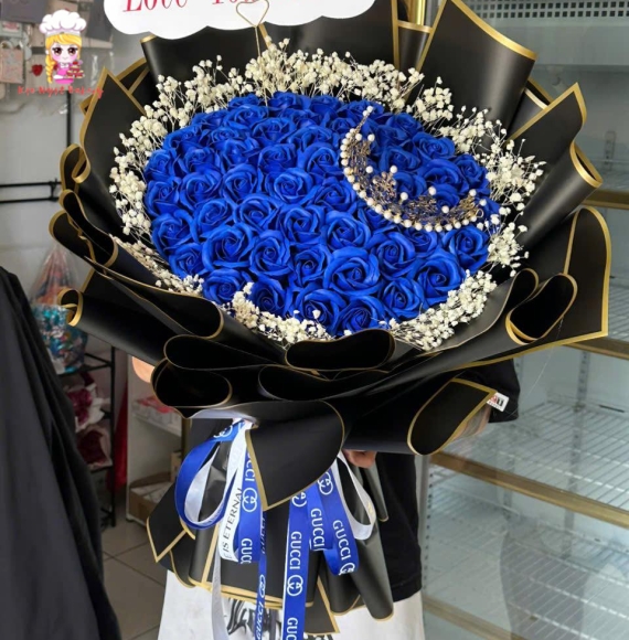 Bó hoa sáp tone xanh tại tân phú