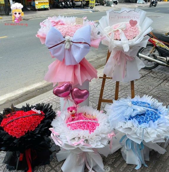 Mẫu hoa sáp đẹp 2025 siêu khổng lồ