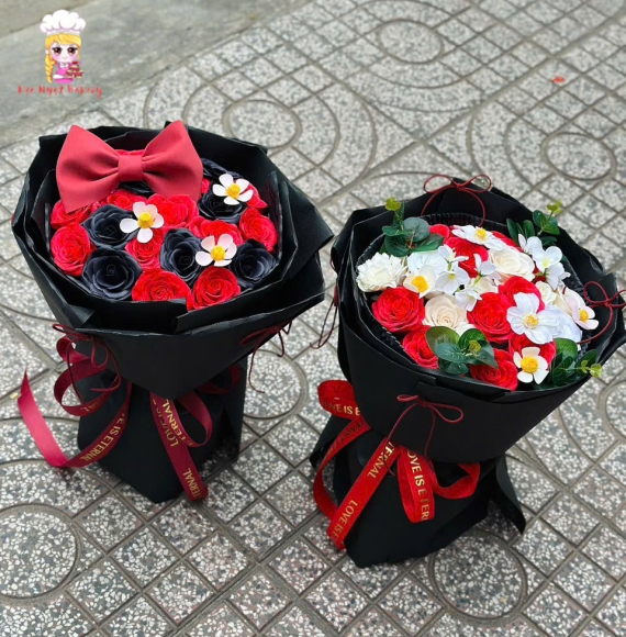 Hoa Hồng Sáp Thơm Bông Đỏ 