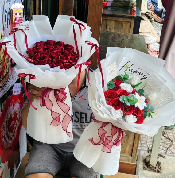 Mẫu hoa sáp  tặng 20/10  tại tphcm