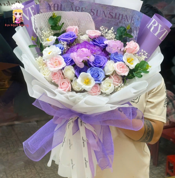 Mẫu hoa sáp  tặng 20/10