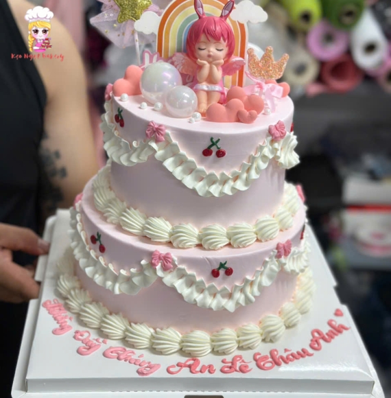 Bánh Kem dành cho bé gái 2 tầng