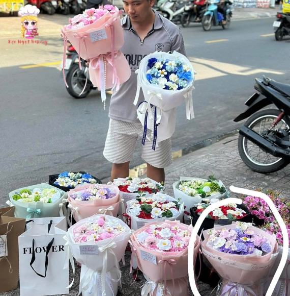 Hoa sẵn tại Kẹo Ngọt Tân Phú