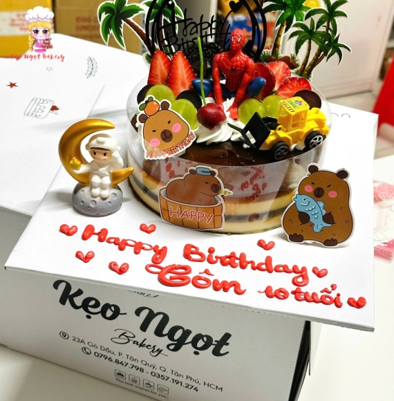 Bánh Kem rau câu trang trí tặng cho bé trai