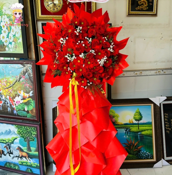 Hoa sáp tặng khai trương siêu hot