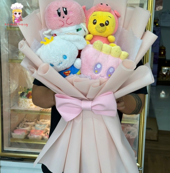 giỏ hoa gấu 4 siêu hot tại Kẹo Ngọt