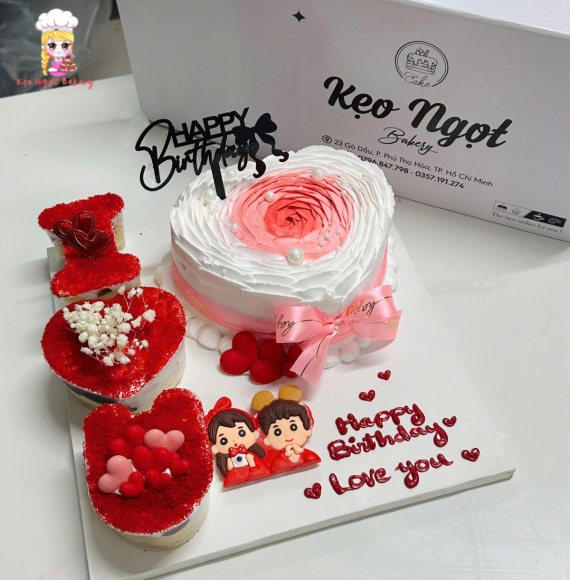 bánh kem bento dành riêng cho các cặp đôi