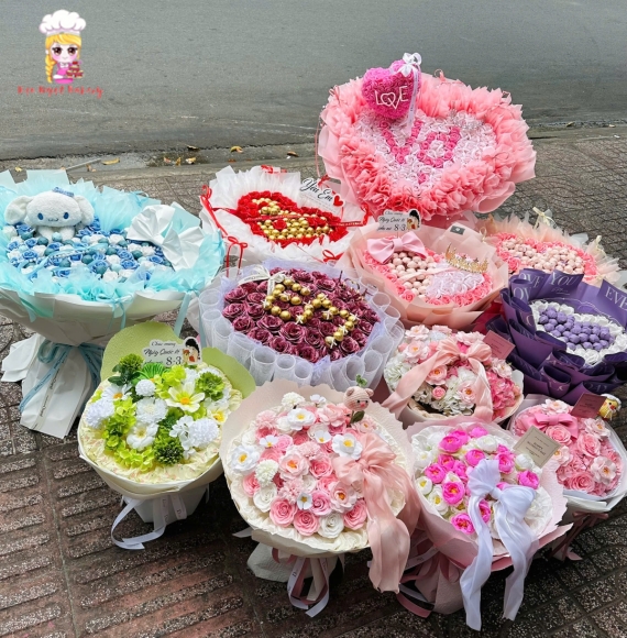 Các mẫu hoa dành tặng người yêu ngày 8/3 tại Kẹo Ngọt