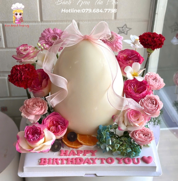 Bánh trứng đập mix hoa tươi hot 2026