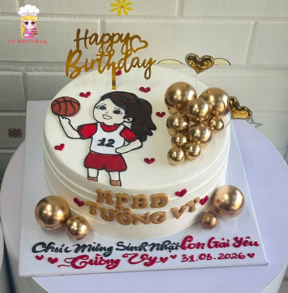 Bánh kem tặng các bé gái tại Kẹo Ngọt 