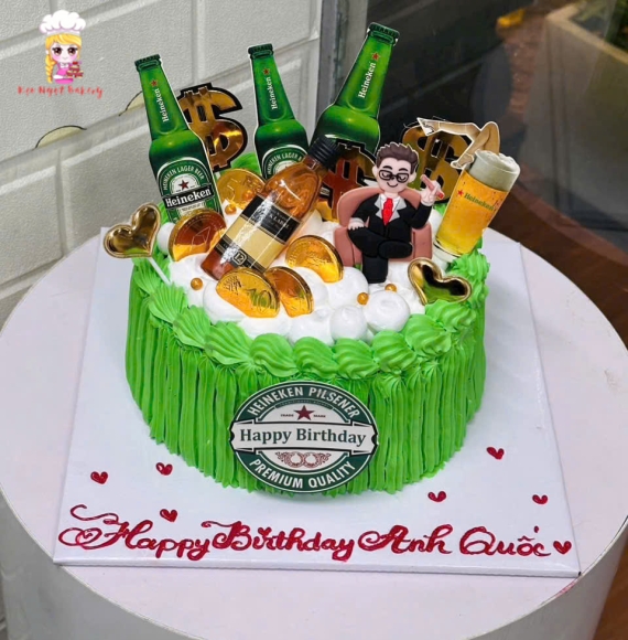 bánh kem làm theo yêu cầu tặng các bạn nam 