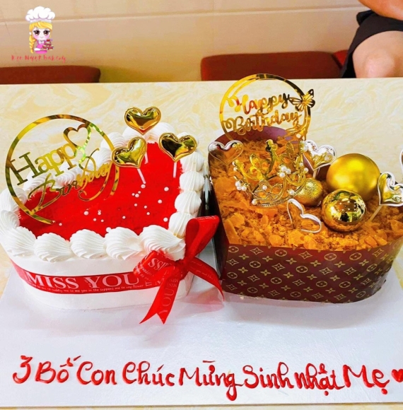 Bánh kem kết hợp bông Lan trứng muối