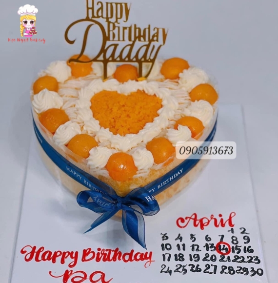 Bông Lan trứng muối sinh nhật tặng ba