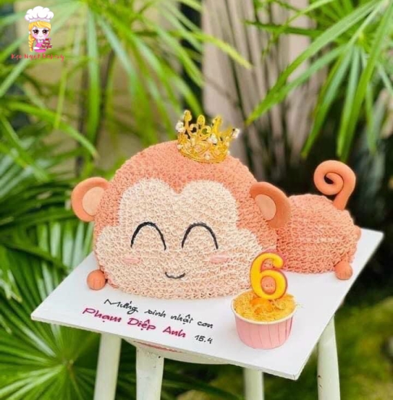 Bánh Kem sinh nhật hình con khỉ