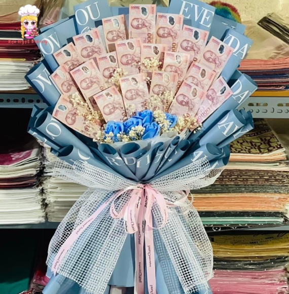 Hoa tiền tờ 50k cho bận nam