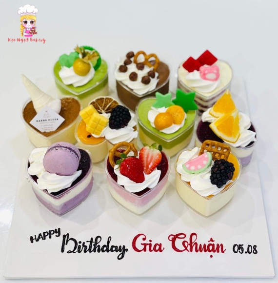 Set mousse trái cây đủ vị