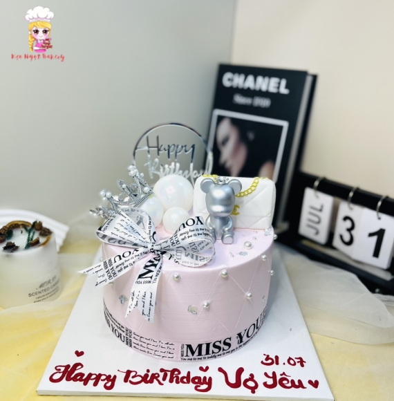 Bánh kem rút tiền 5tr tờ 100k