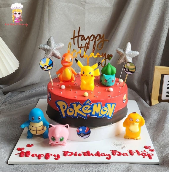 Bánh kem pokemon cho bé yêu