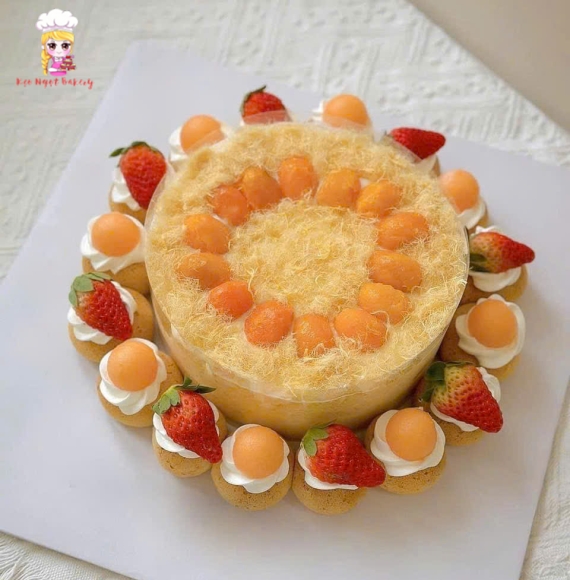 Bánh bông lan trứng muối ở tân phú